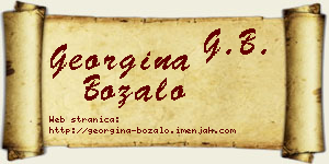 Georgina Bozalo vizit kartica